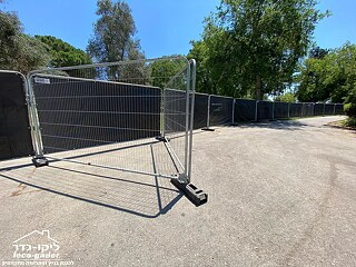 השכרת גדר זמנית מעוגלת עם מסך הסתרה, גבעת חביבה - תמונה: 1