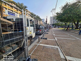 מכירה והתקנה גדר זמנית סטנדרט בכיכר רבין תל אביב - תמונה: 7