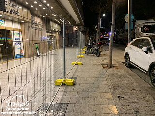 מכירה והתקנה גדר זמנית סטנדרט לרכבת הקלה בתל אביב, רחוב אבן גביראול - תמונה: 2