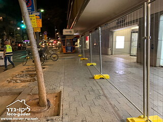 מכירה והתקנה גדר זמנית סטנדרט לרכבת הקלה בתל אביב, רחוב אבן גביראול - תמונה: 4