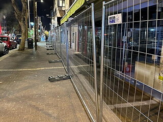 ביצוע עבודת לילה בחולון, מכירה 805 מ׳ גדר זמנית - ייצור ליקו גדר - תמונה: 8