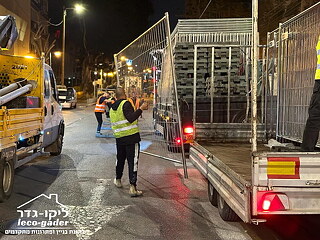 ביצוע עבודת לילה בחולון, מכירה 805 מ׳ גדר זמנית - ייצור ליקו גדר - תמונה: 5
