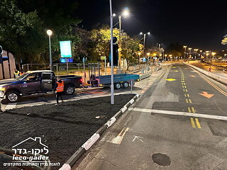ביצוע עבודת לילה בחולון, מכירה 805 מ׳ גדר זמנית - ייצור ליקו גדר - תמונה: 2